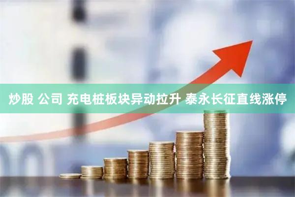 炒股 公司 充电桩板块异动拉升 泰永长征直线涨停