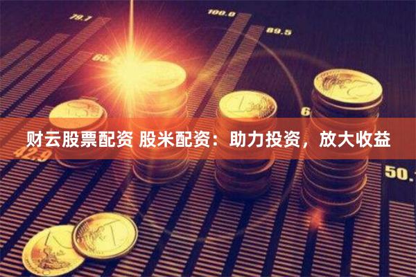 财云股票配资 股米配资：助力投资，放大收益